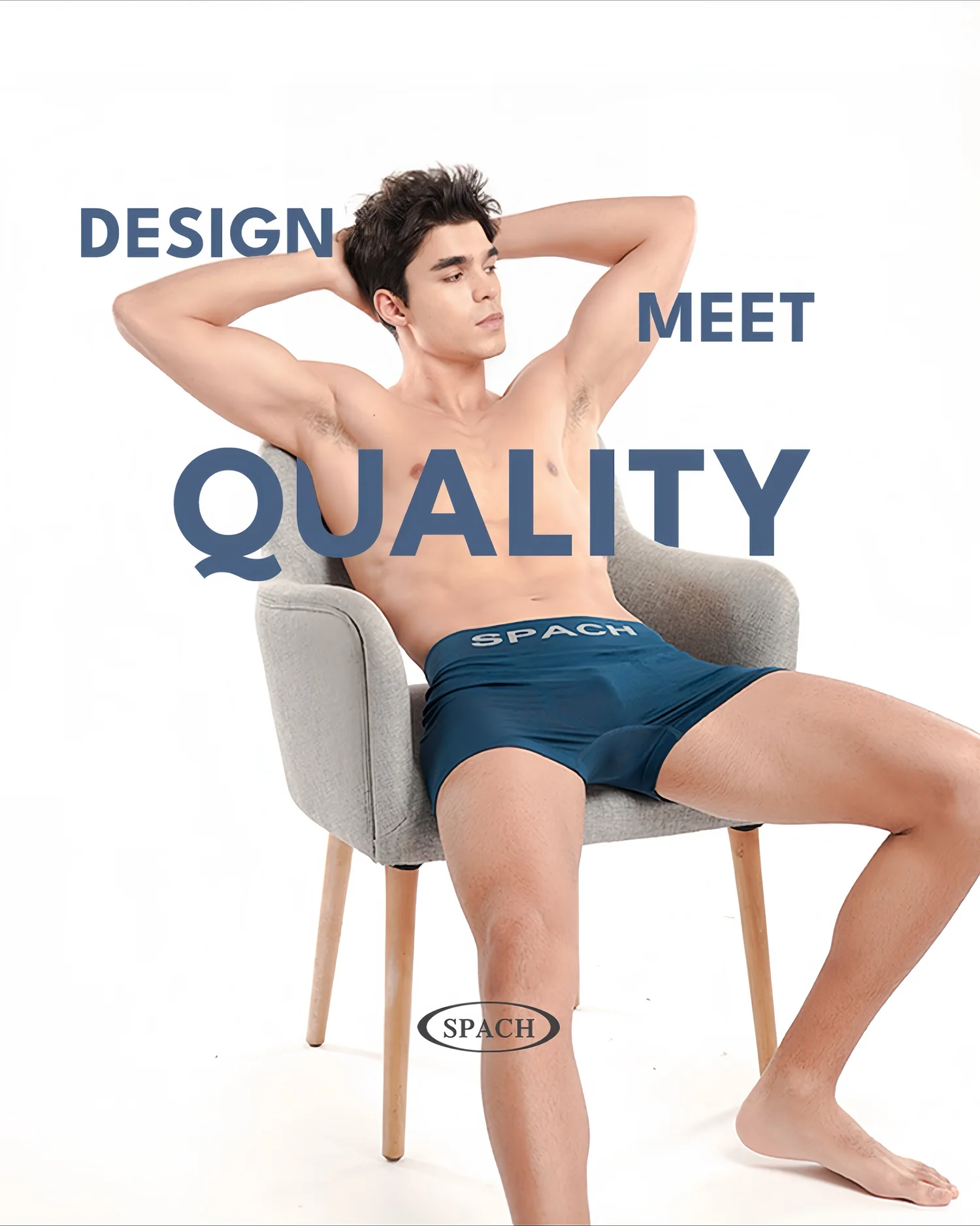 SPACH men's boxer brief model campaign